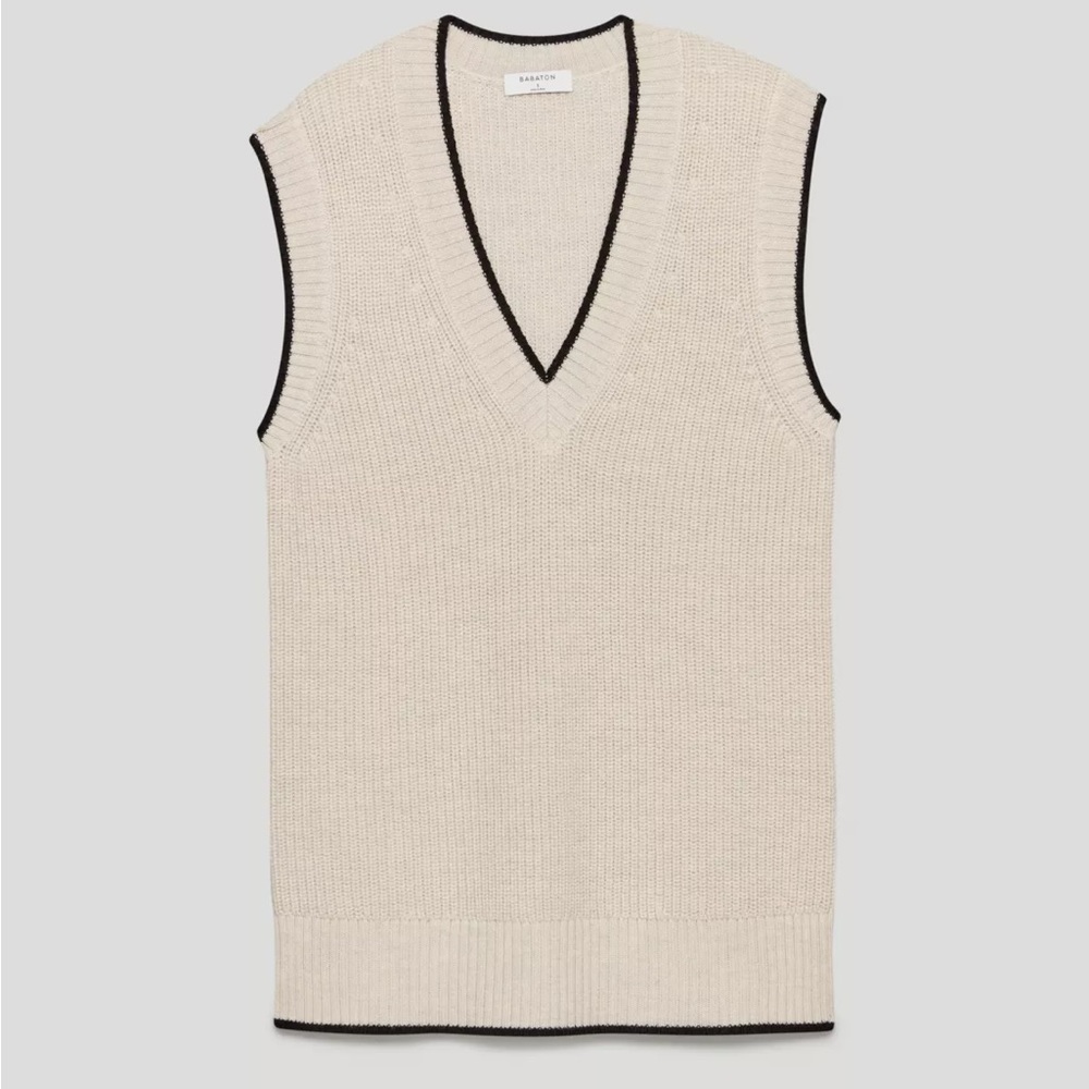 Merino Wool V Neck Sweater